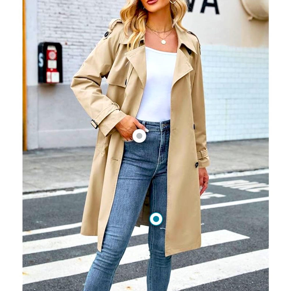 size S, tan trenchcoat BRAND NEW NEVER WORN